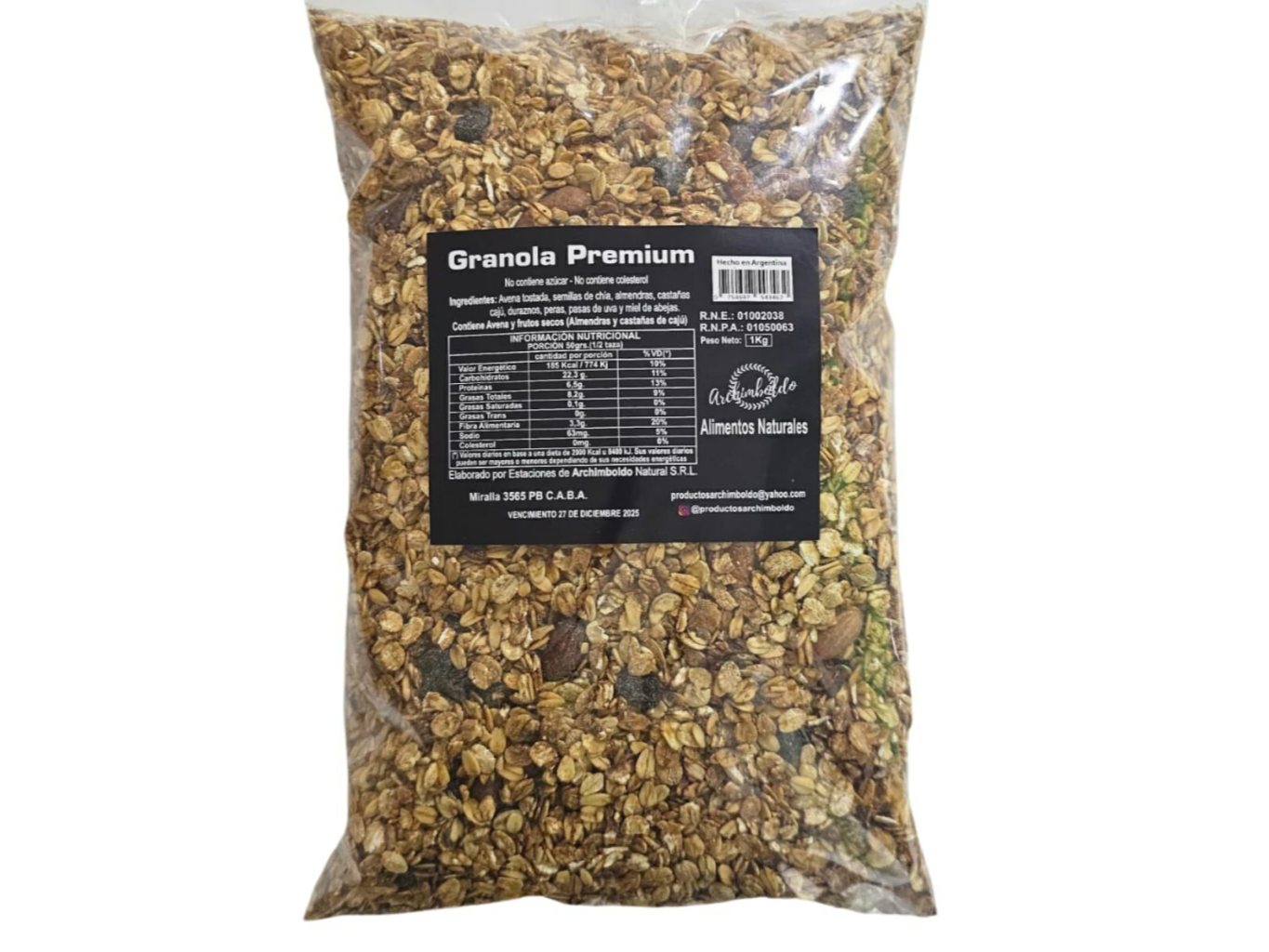 GRANOLA PREMIUM ARCHINBOLDO X 1 KG