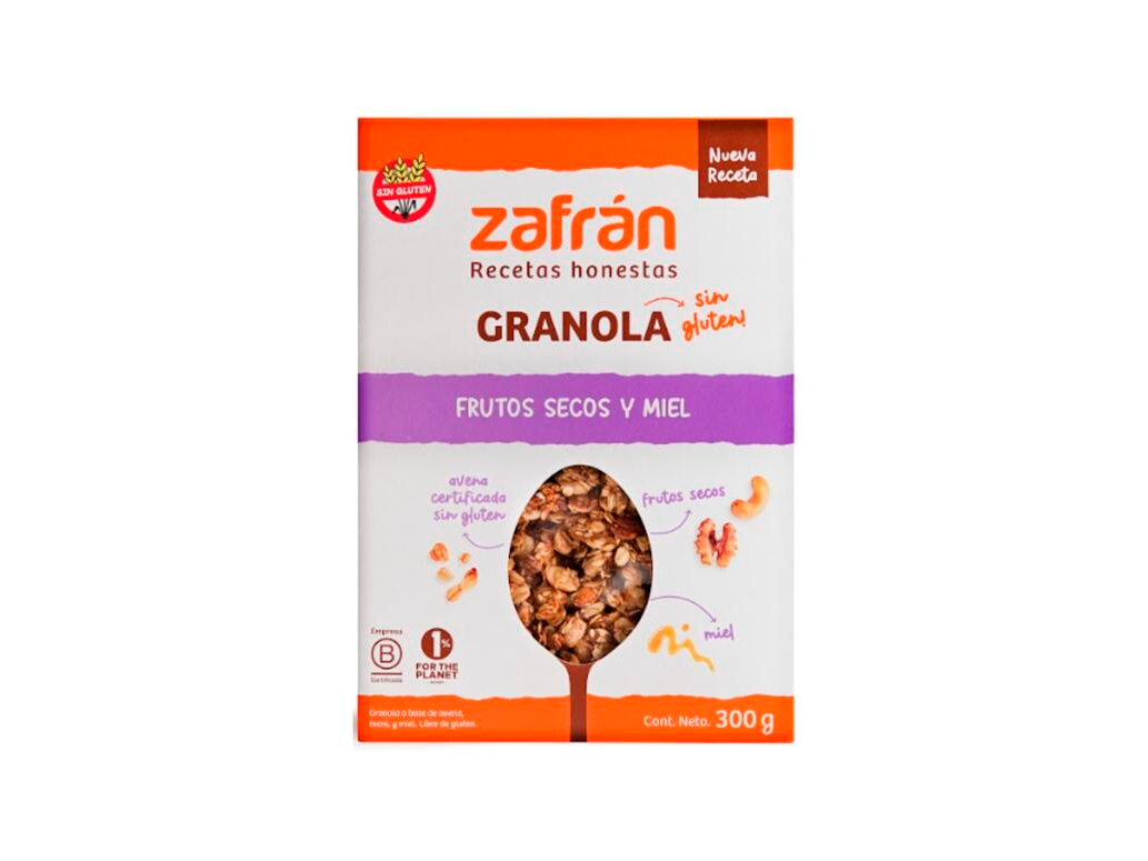GRANOLA DE FRUTOS SECOS Y MIEL ZAFRAN 300GR