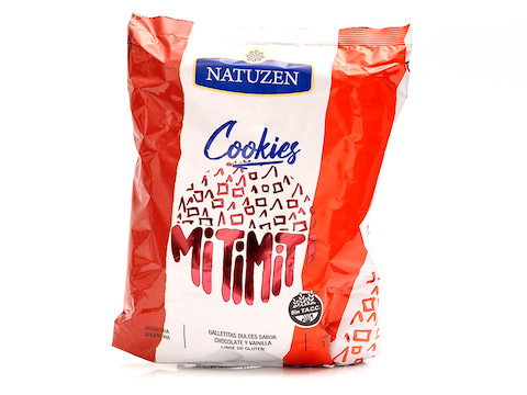 GALLETAS  SABOR CHOCOLATE Y VAINILLA NATUZEN 130GR