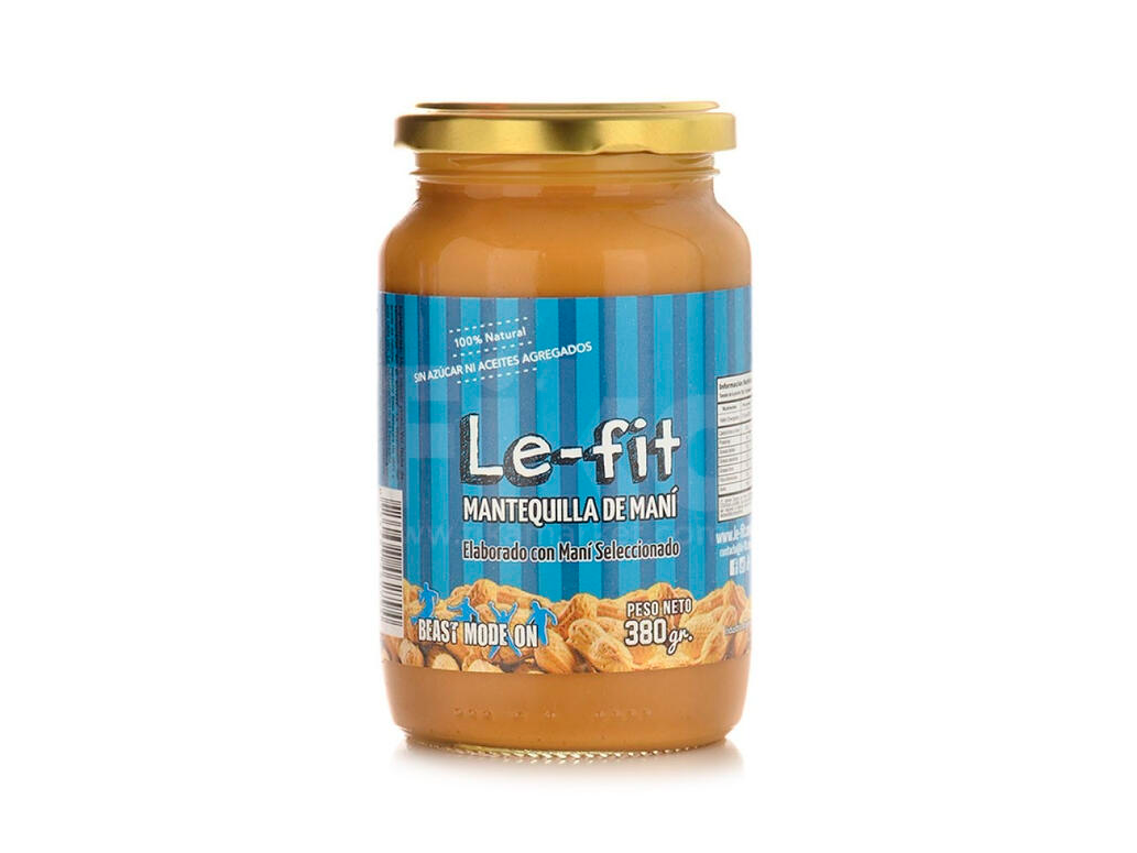 MANTEQUILLA DE MANI NATURAL - LE FIT 360G  SIN AZUCAR