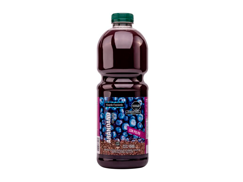 JUGO DE ARANDANOS Y CHIA CUARTO CRECIENTE X 1,5 LT