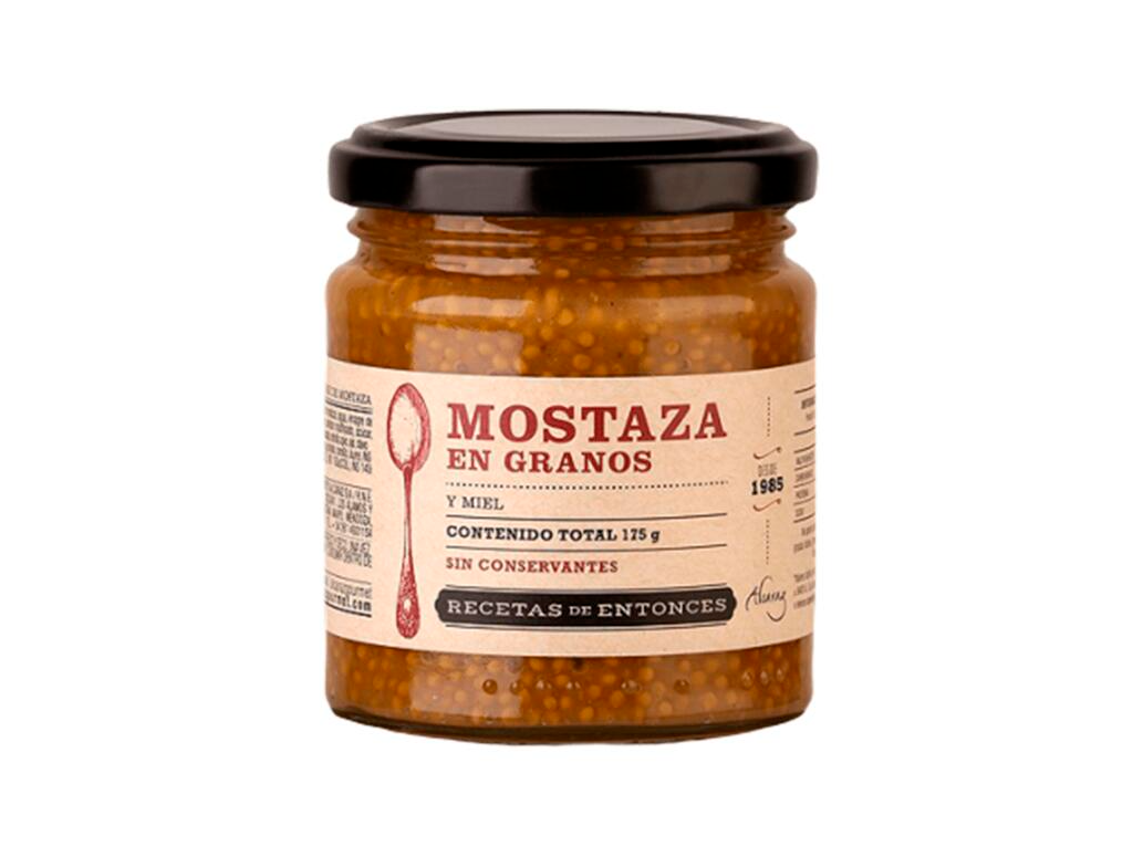 MOSTAZA EN GRANOS Y MIEL ORGANICA - RECETAS DE ENTONCES ALCARAZ
