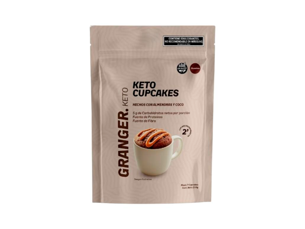 PREMEZCLA CUPCAKES  KETO SABOR CHOCOLATE GRANGER