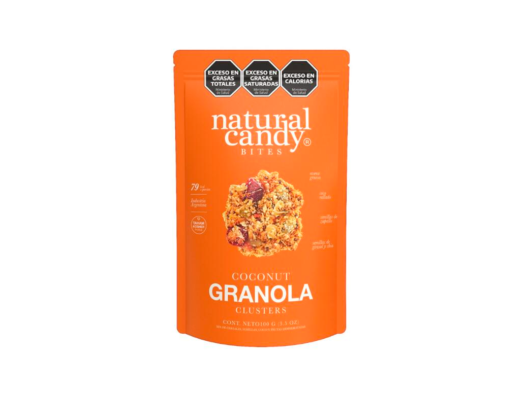 NATURAL CANDY BITES COCONUT GRANOLA 100GR