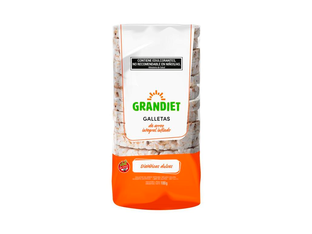 GALLETAS DE ARROZ CON SAL GRANDIET SIN TACC 160 GR