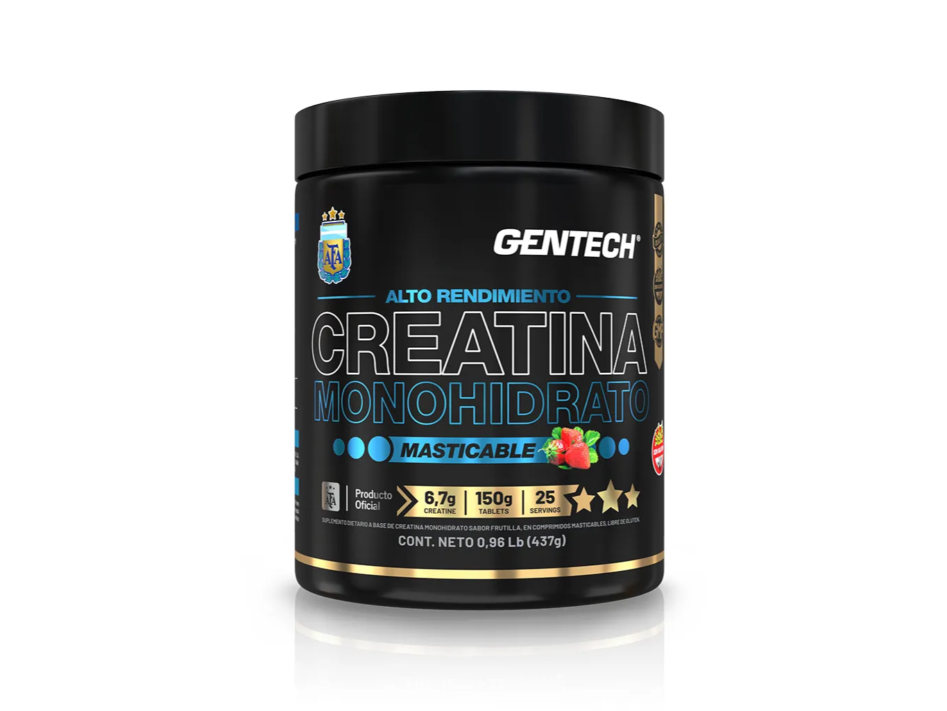 CREATINA MASTICABLE GENTECH FRUTILLA 437G