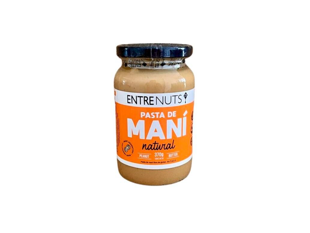 PASTA DE MANI ENTRENUTS NATURAL  370G