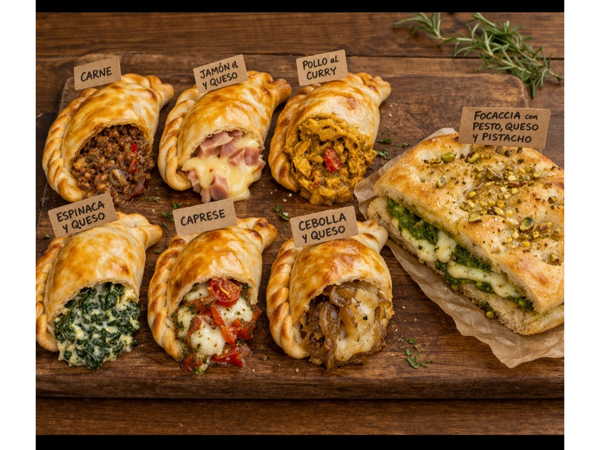 Empanadas + focaccia
