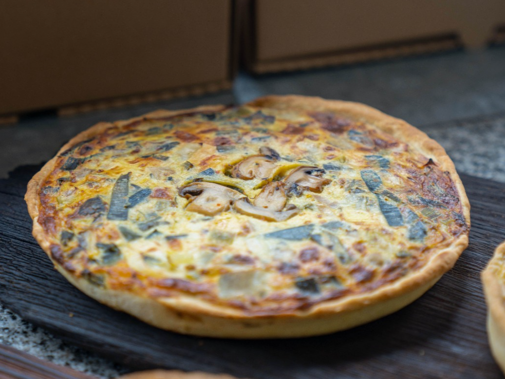 Puerro y champignón