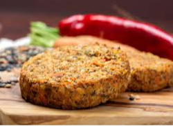 Hamburguesa de lentejas + guarnicion
