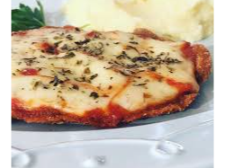 Milanesa de carne a la barbacoa + guarnicion