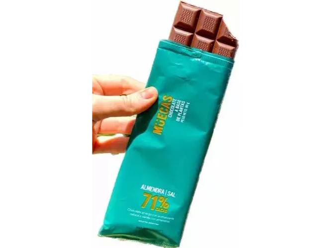 CHOCOLATE 71% CACAO CON ALMENDRAS
