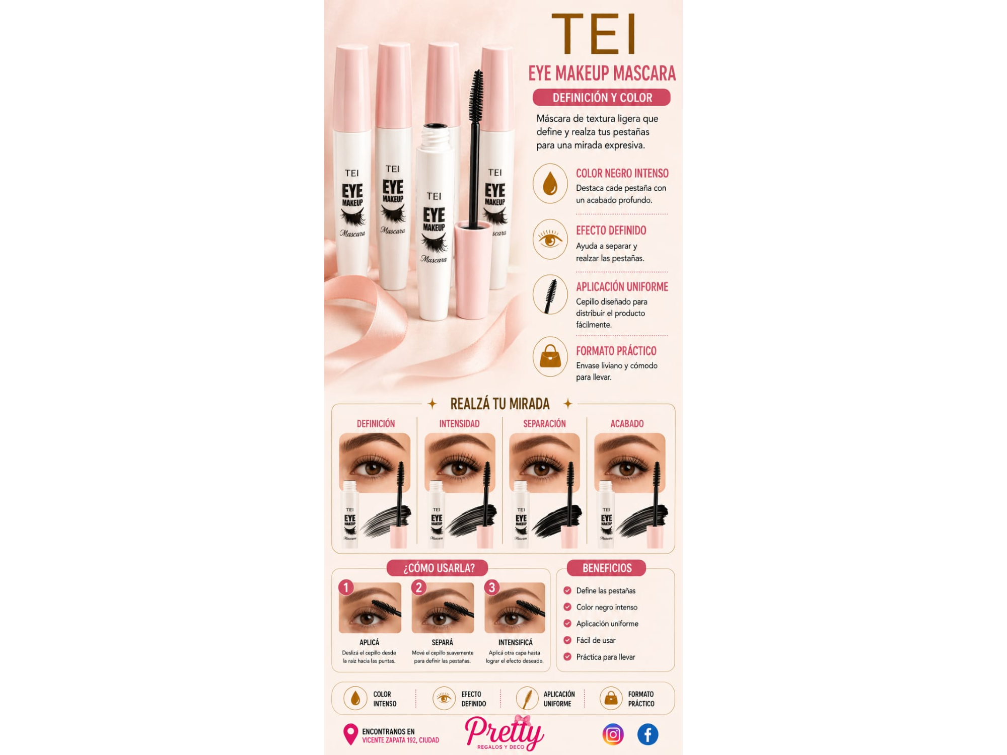 Máscara de pestañas TEI Eye Makeup