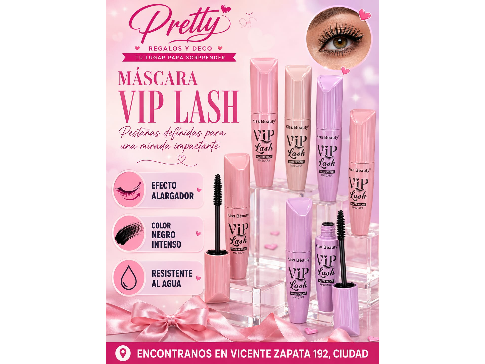 Máscara Kiss Beauty VIP Lash