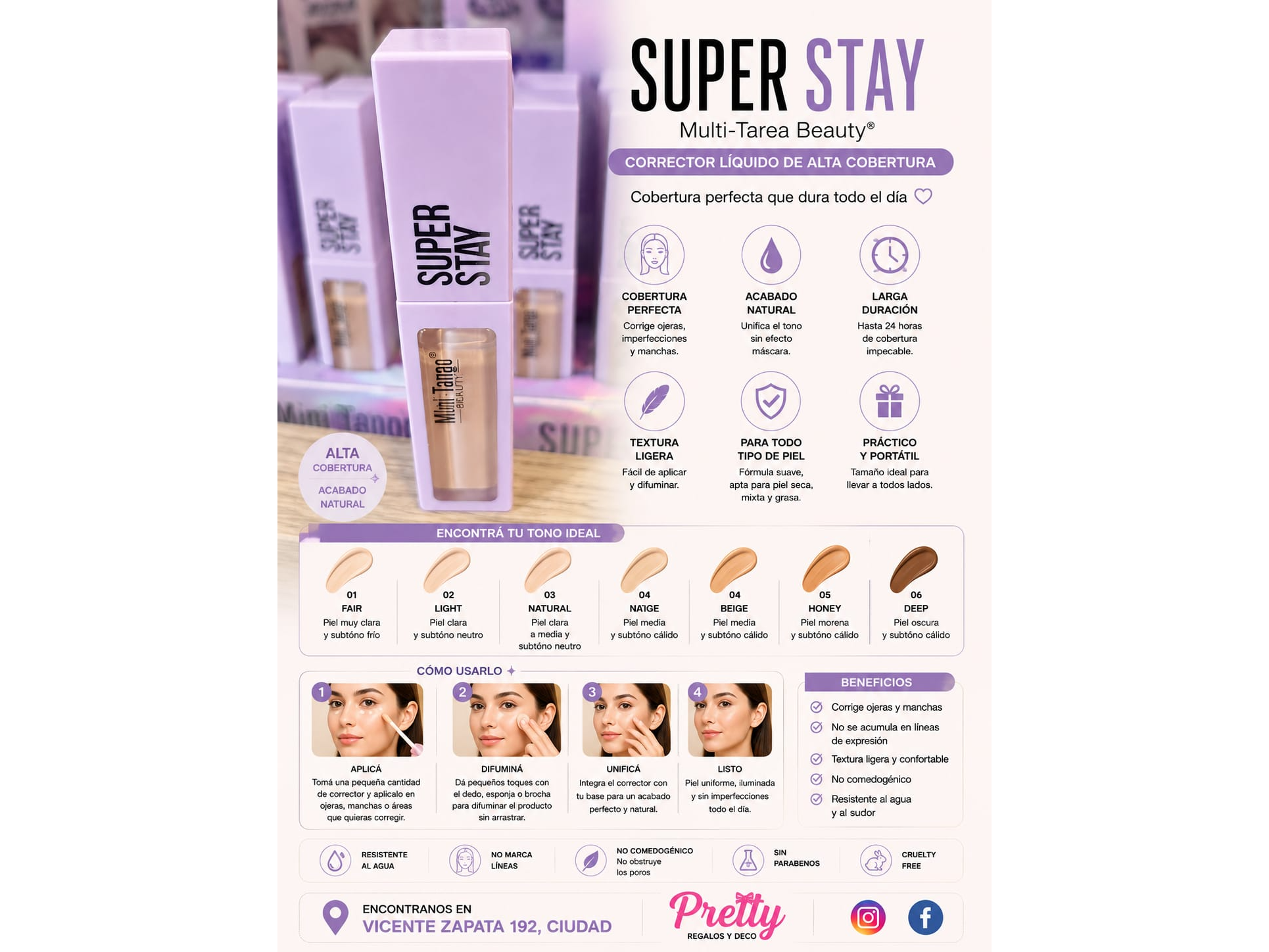 Corrector líquido Super Stay