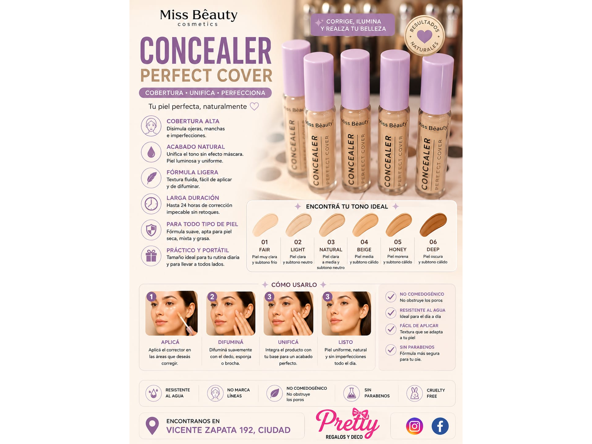 Corrector Miss Beauty Perfect Cover