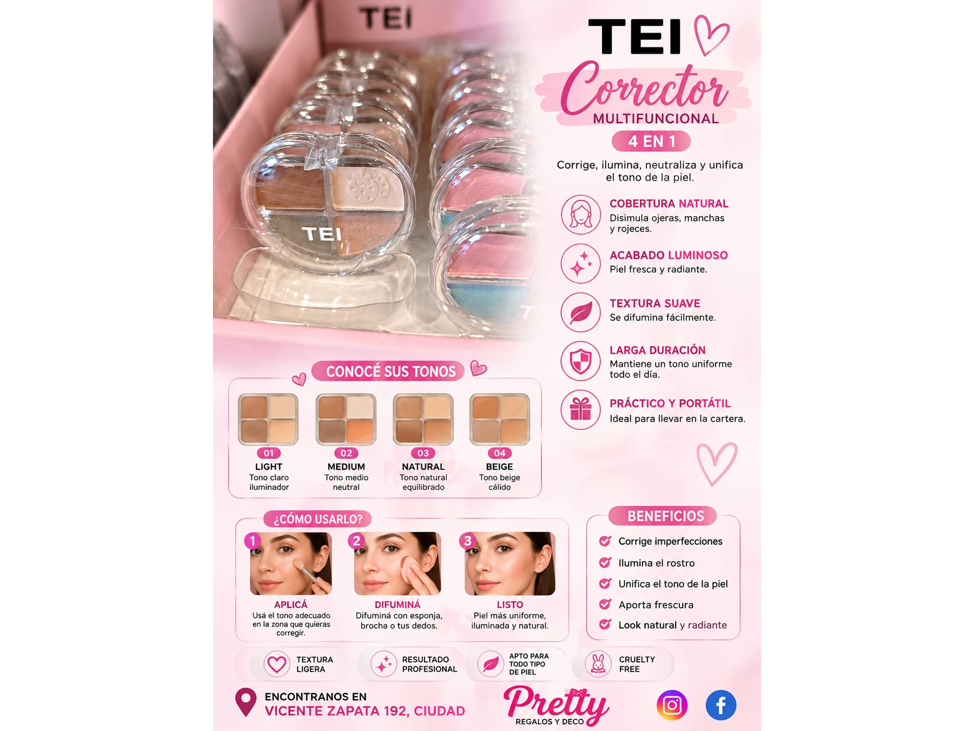 Corrector TEI Multifuncional 4 en 1