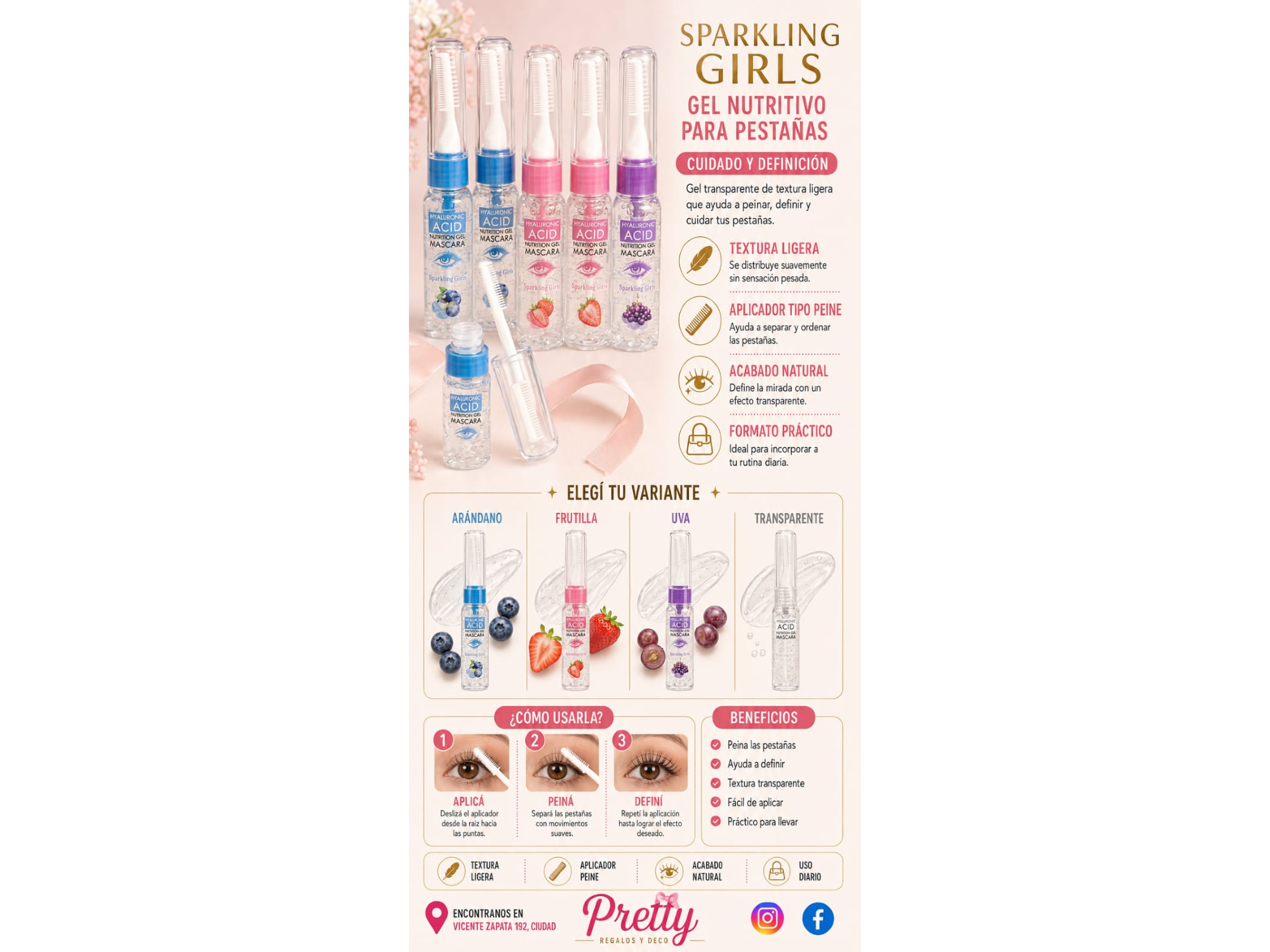 Gel nutritivo para pestañas Sparkling Girls