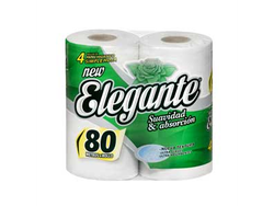ELEGANTE PAPEL blanco hoja simple 80 mts pack 4 u/