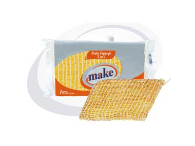 ESPONJA DOS EN UNO bronce MAKE