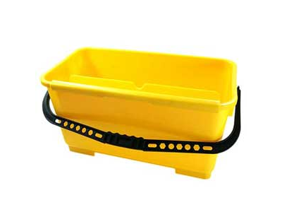 BALDE VIDRIERO RECTANGULAR profesional c/escurridor de 25 lts.