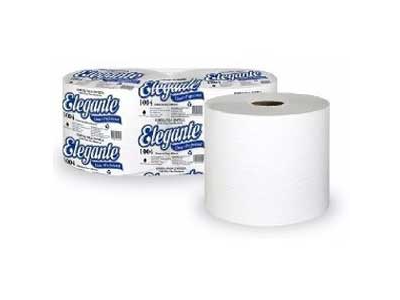 BOBINA 400 mts. x 19 cm Pack 2 u/ Blanca DOBLE hoja ELEGANTE Premium