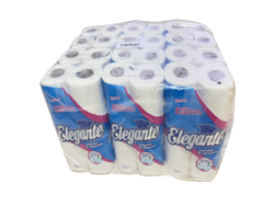 ELEGANTE PAPEL blanco hoja simple 30 mts. Bolsón 6 x 12 - 72 U/