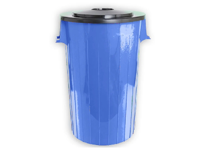 CESTOS CON TAPA 125 lts. Redondo con tapa