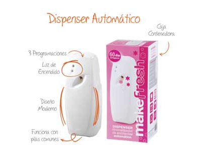 DISPENSER ELECTRICO ANALOGICO p/aerosoles de aromatizantes ambientales