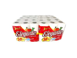 ELEGANTE rollo de cocina 50 paños Bolsón 3 x 8 - 24 u/