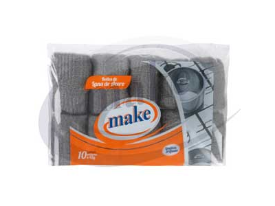 LANA DE ACERO MAKE x 10 rollitos