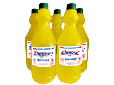 LAVANDINA PACK 10 x 1 lt. TRADICIONAL LIMPEX 30 g cl/lt.