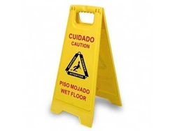 CARTEL SEÑALADOR Peligro piso mojado