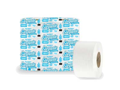PAPEL HIGIENICO 300 mts. Pack 8 u/ Cono GRANDE - JUMBO ELEGANTE extra blanco