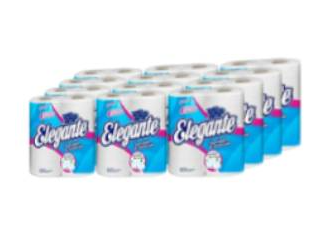 BOLSON x 30 mts 4x12 pack = 48 u/ hoja simple - ELEGANTE papel blanco