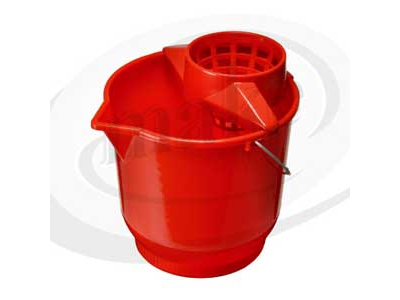 BALDE PLASTICO redondo con escurridor MAKE 13 lts.