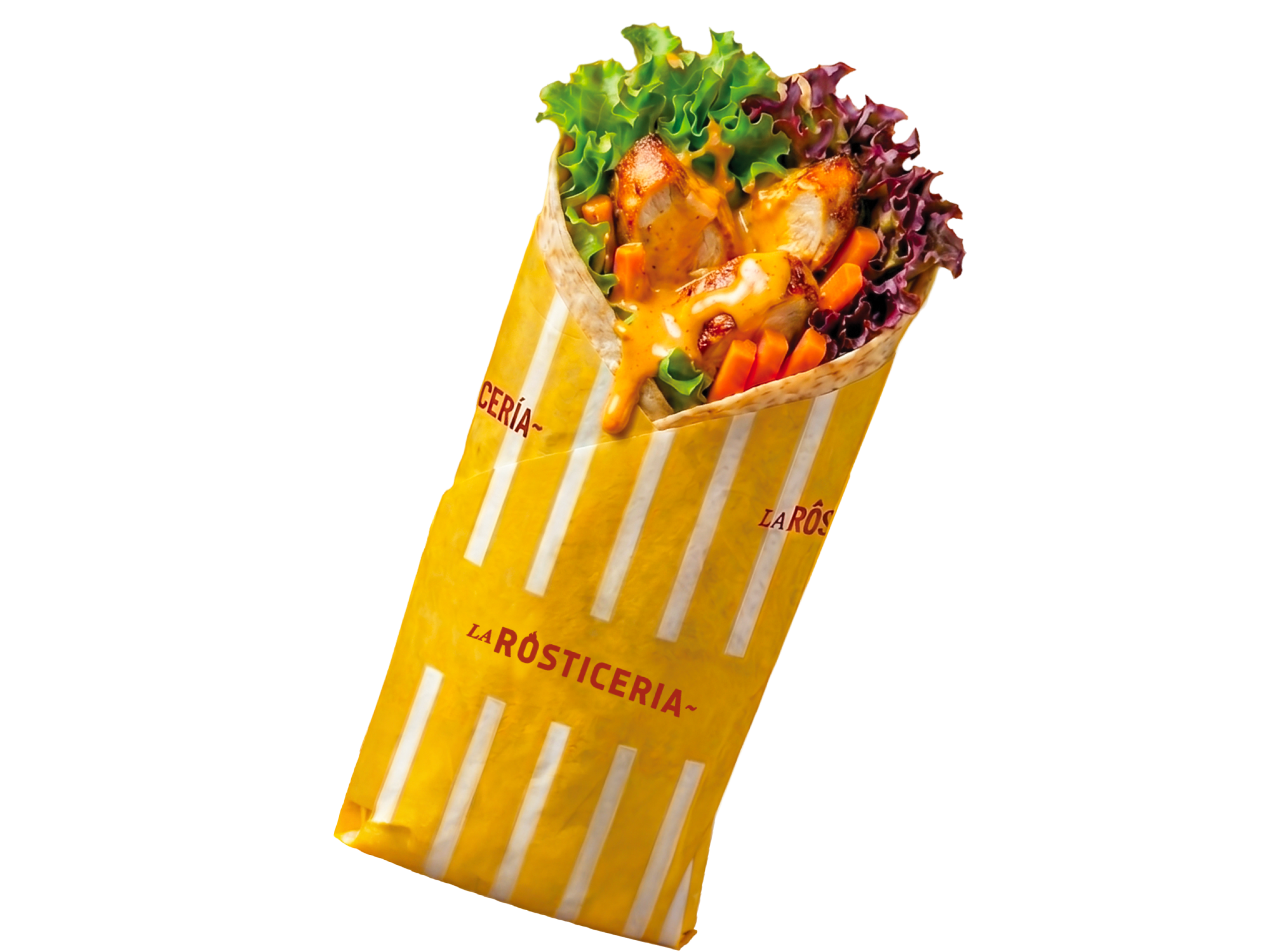 Wrap XL + Papines de LA ROSTICERIA