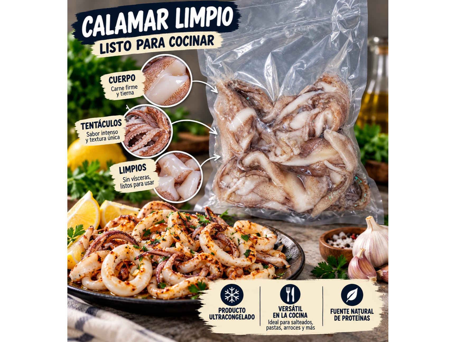 TENTÁCULOS DE CALAMAR de Santa Carmela