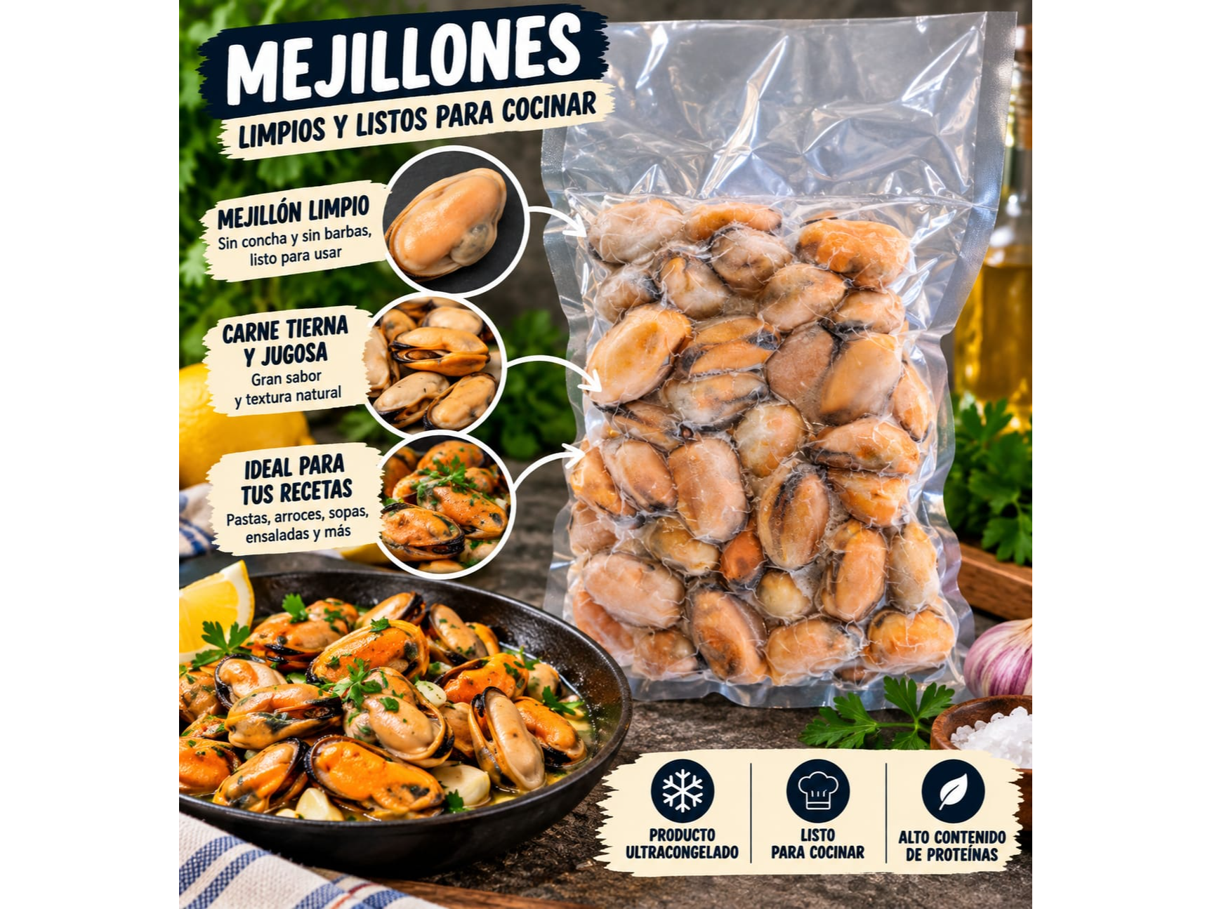 MEJILLONES PELADOS de Santa Carmela