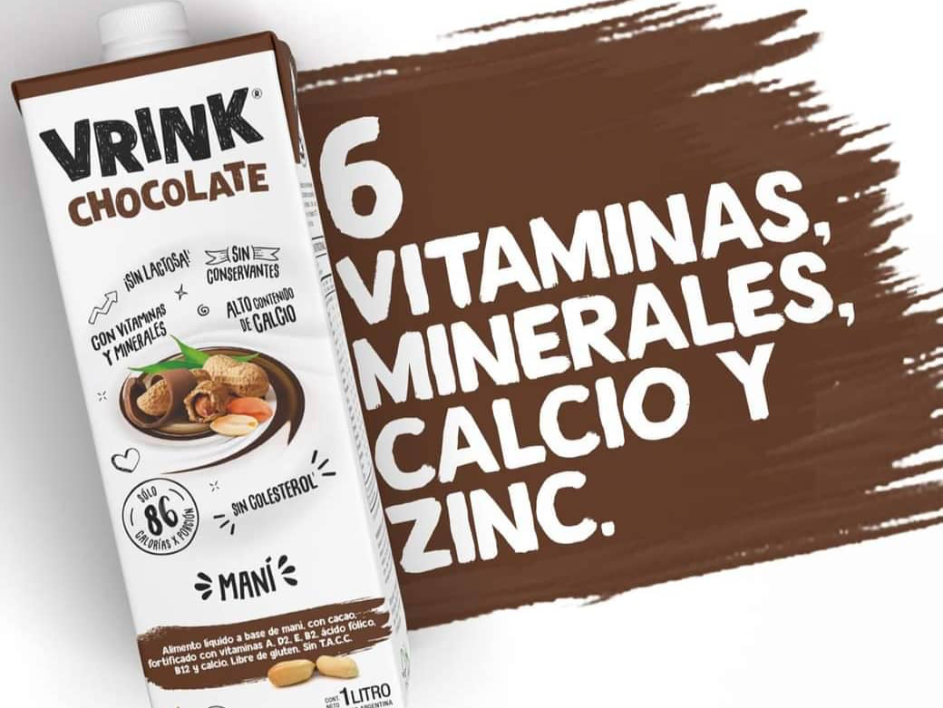 Bebida de MANI con CHOCOLATE VRINK x 1Lt