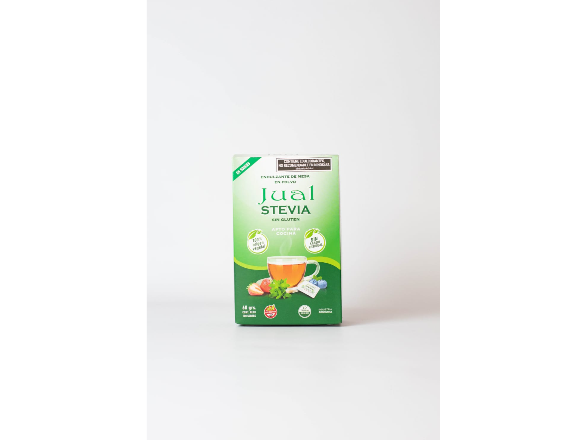 STEVIA en SOBRES (Polvo) JUAL CAJA x 100 sobrecitos