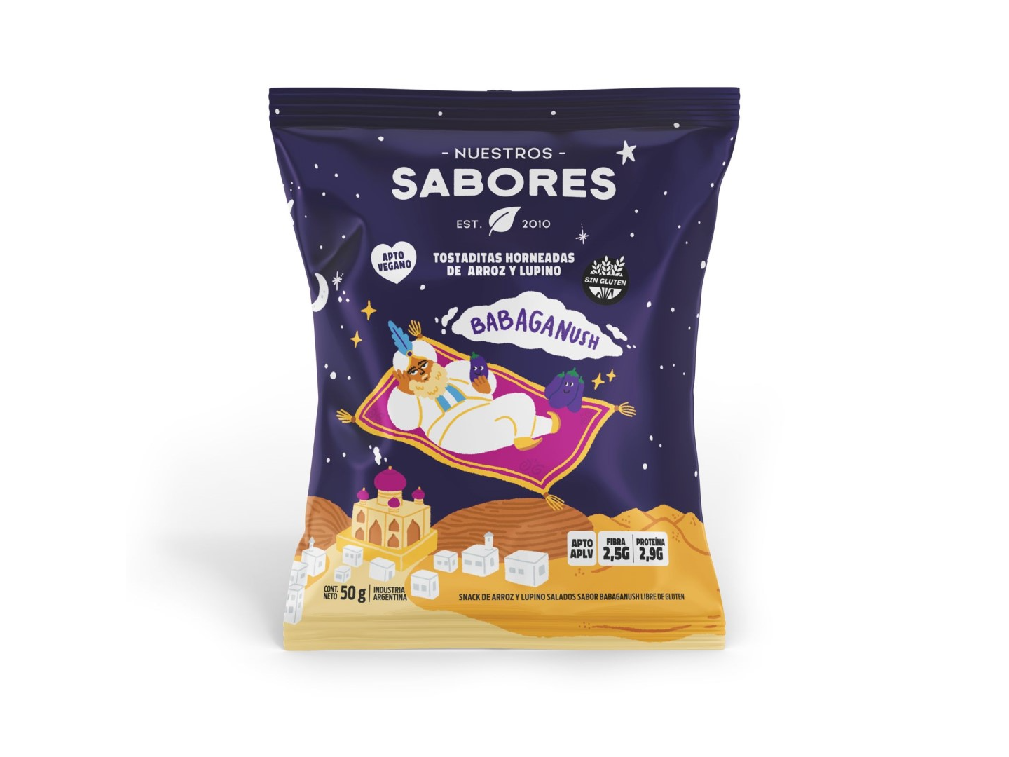 Tostaditas de Arroz y Lupino Nuestros Sabores x 50gs (Varios Sabores)