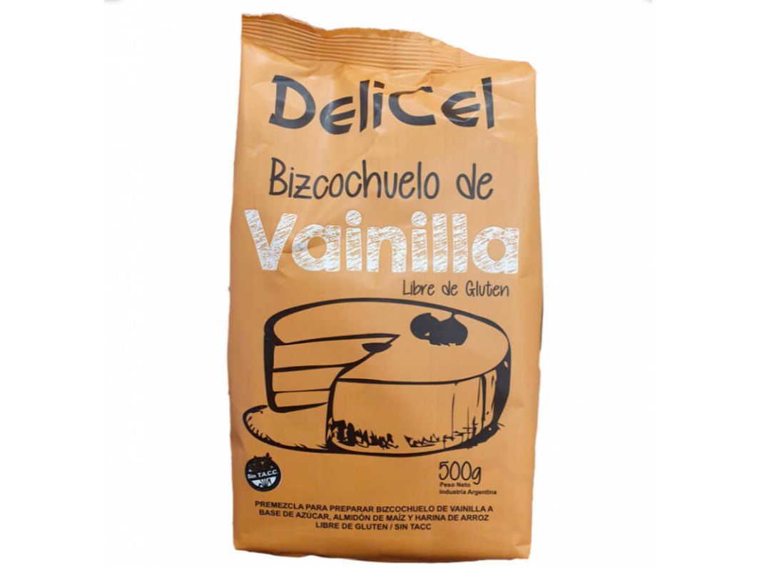 PREMEZCLA DELICEL x 500GS BIZCOCHUELO (Varios Sabores)