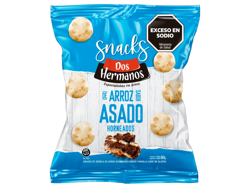 SNACK DE ARROZ ASADO 80GR DOS HERMANOS