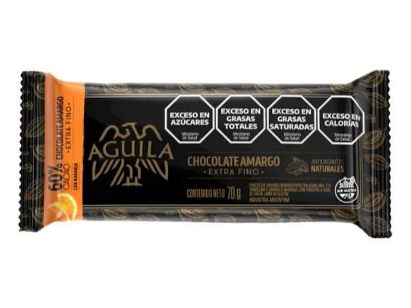 Chocolate con Naranja Aguila 60% Cacao 70g