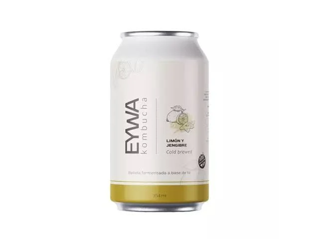 Kombucha Limon y Jengibre Eywa 473cc