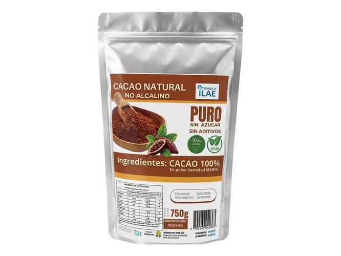 Cacao Amargo No Alcalino Ilae 750g