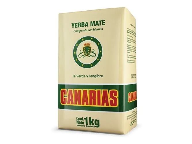 Yerba Mate Canarias Te Verde y Jengibre