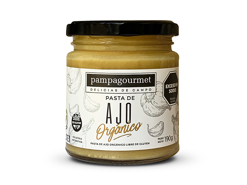 Pasta de Ajo orgánico Pampa Gourmet 190g