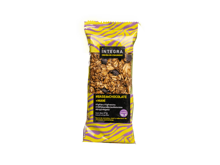 Barrita Integra Chocolate y Mani 41gr